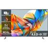 Hisense 55 ULED Mini-LED 4K 2023 55U62KQ, Smart TV VIDAA U6, Dolby Vision, HDR 10+, Game Mode Plus, Alexa Built-in, VIDAA Voice, Tuner DVB-T2/S2 HEVC 10, lativù 4K