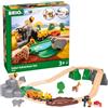 BRIO World - Set Avventure Safari, Set Costruzioni Trenino in Legno, Giocattolo per Bambino e Bambina 3+ Anni