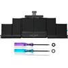 UP PARTS® - Batteria compatibile per A1494, MacBook Pro Retina 15 A1398, Late 2013-Mid 2014 Li-Polymer, 11,26V, 8800mAh, 99Wh, (NP801 Solutions) Kit di montaggio