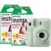 instax Fujifilm Instax Mini 12 - Fotocamera istantanea con confezione da 40 pellicole, colore: Verde menta