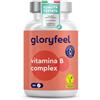 Gloryfeel Vitamina B Complex ad Alto Dosaggio, 6+ Mesi di Scorta, 200 Compresse, Tutte le Vitamine B con Qualità Testata, Vitamine B1, B2, B3, B5, B6, B7, B9 e B12, con Biotina, Acido Folico e Vitamina B12