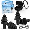 Eargrace Tappi Orecchie Aereo, Eargrace 2 Coppie di Tappi Orecchie Riutilizzabili in Silicone per Aereo 26dB, con Corda in Silicone, Protezione per le Orecchie per Aereo, Concerti, Moto, Lavoro