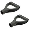 Ltsbaed Pala con Impugnatura a D per Giardino Sostituzione Pala D Impugnatura Della Neve Paletta Manico di Plastica per Vanga Forcella Pala Prato Fattoria Vanga Accessori Diametro Interno 30mm Nero 2 Pezzi
