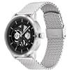 Calvin Klein Orologio analogico multifunzione al quarzo da uomo con cinturino in maglia metallica in acciaio inossidabile argentato - 25200213