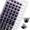 WENDY LASHES Ciuffetti Ciglia Finte D Curl 0.07mm Mix 8-16mm Ciglia a Grappolo Extension Ciglia Individuali Naturale Volume Russo Ciglia Finte Ciuffetti Cluster Lashes(XHFD-0.07-C9-D-816)