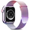 Higgs Cinturini Compatibile con Cinturino Apple Watch 49mm 46mm 45mm 44mm 42mm Donna Uomo,Cinturino Magnetiche Regolabili Doppie per iWatch Series 10 9 8 7 SE 6 5 4 3 2,Liscio Maglia Milanese Colorato