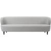 GUBI divano STAY 220x95 cm con piedini in legno - 11193-SO-B
