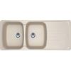 FRANKE lavello a 2 vasche + gocciolatoio ANTEA AZG 621 - 114.0490.254
