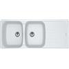 FRANKE lavello a 2 vasche + gocciolatoio ANTEA AZG 621 - 114.0490.271