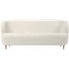 GUBI divano STAY 190x70 cm con piedini in legno - 11187-OA-B