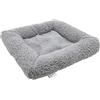 Kitty City Cuccia per Gatti Grande, Cubo Impilabile, Condominio da Interni, Tiragraffi, Cuscino, Grigio (CM-10035-CS01)