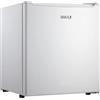 BAKAJI Frigo Bar Mini Frigorifero 4 Scomparti Capacita' 45 LT Hotel Casa Ufficio Studio Campeggio Dimensione 49 x 44 x 49 cm Colore Nero e Silver (Bianco)