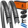 YUNSCM 29 pollici Lightweight Montagna bicicletta pneumatici 29X2.25 (ETRTO 57-622) and 29 pollici bicicletta camera d'aria-120TPI Nylon, Puncture-Resistant, Compatible with 29x2.20/2.25/2.30
