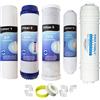 Depuragua Depurtek | Kit 4 filtri e membrana 75 GPD in linea osmosi inversa Hidrotek Depuragua MOON