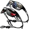 Perfectmiaoxuan Occhiali da sole polarizzati per uomo donna ciclismo montagna trekking guida pesca arrampicata sportivi Le vacanze Viaggi cordino occhiali Protezione UV