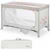 hauck Lettino Da Viaggio Dream N Play Plus - Culla Neonato Da 0 Mesi Fino a 15kg - Letto Pieghevole 120x60cm, Con Borsa - Box Bambini Con Apertura, Compatto - Beige, Winnie Pooh