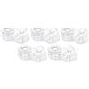 cyclingcolors 10x Bobina per macchina da cucire in plastica trasparente, 11,4x20,4x6mm