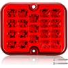 AGRISHOP Fendinebbia Posteriore Rimorchi LED 12/24v 1x Fanali Retronebbia per Rimorchio Trattore Camion Impermeabile CE