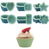 Bangbobi Muffin Pan Silicone Set da 24 Pezzi, 6 Diverse Forme Teglie da Forno Antiaderenti in Silicone, Lavabili in Lavastoviglie - Teglie da Forno Multifunzionali in Silicone