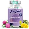 Gloryfeel Complesso di Cardo Mariano, con Carciofo, Dente di leone, 120 capsule, Alto dosaggio Silimarina, Qualità Premium, Integratore Depurativo Fegato, senza Stearato di Magnesio, 100% Naturale, Vegano