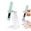 Asimebesty Mini Lampada UV LED Unghie, Lampada UV Unghie Piccola 3W, Lampada Gel Unghie con Supporto, 20/60/90S Timer, Ricaricabile Portatile Torcia per unghie Gel Asciugatura Rapida Verde