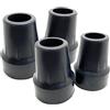 Quantum Leap Puntali in gomma resistente, 17-19 mm, rondella in metallo tipo Z per una maggiore resistenza, punte per stampelle, piedini per bastone da passeggio, punte in gomma per bastone da