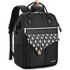 Lekesky Zaino Donna, Multiuso Backpack Porta PC 15.6 Pollici con Borsa Antifurto, Impermeabile Zaino Lavoro Laptop Elegante per Viaggio, Ufficio, Università, Nero
