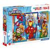 Clementoni - 23746 - Supercolor Puzzle - Marvel Super Hero Avengers - 104 Maxi Pezzi - Made In Italy - Puzzle Bambini 4 Anni +
