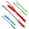 WIDMANN MILANO PARTY FASHION Widmann 09656 - Spada Giapponese con Fodero, per Bambini, 3 Colori Assortiti, Lunghezza 60 cm, Ninja, Katana, Accessorio, Guerriero, Carnevale, Festa a Tema