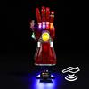 BRIKSMAX Kit di illuminazione a led per LEGO Marvel Guanto dell'Infinito di Iron Man(Versione interruttore sensore movimento manuale) - Compatible with Lego 76223 Modello- Non includere il set Lego