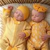 JIZHI Bambole Reborn Gemelli - Neonato realistico da 20 pollici con arti in morbido vinile, bambole realistiche gemelle con vestiti per bambini 3+