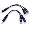JZK 2 Pezzi 20cm Cavo sdoppiatore a Y 1 Spina RCA Maschio a 2 connettori Femmina RCA per Home Audio Video AV, Home Theater, Amplificatore di Potenza, Amplificatore a valvole e Altoparlanti