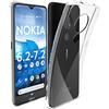 N NEWTOP Custodia Cover Compatibile con NOKIA 6.2/7.2, Morbido TPU CLEAR Gel Silicone Anti Graffio Trasparente Slim Sottile Flessibile Case Posteriore Proteggi