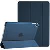 ProCase Custodia per iPad Pro 9.7 Pollici, Smart Cover Ultra Sottile Leggero, Auto Sleep/Wake, Supporto con Retro Semi-Trasparente Copertura per iPad Pro 9.7 2016 (A1673 A1674 A1675) -Blu Marino