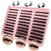 Heracks 300 extension per ciglia Fluffy Cluster 3 stili, 8-16 mm, volume misto ciglia singole (300P-680D)