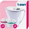 BWT Acqua Pinguino incl. 2 Bianco 2,7L Cartuccia filtrante al magnesio e 1 allo Zinco | Filtra calcare, Cloro, Piombo e Rame Caraffa Penguin Inclusi, 2,7 Litri, 880 unità