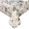 Tex family Tovaglia in Cotone Pesante Made in Italy - tirolese CUORE HOLLY Rettangolare, Lavabile - Elegante e Resistente per Casa e Ristorante - Cm. 140x180 x6 persone