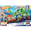 Hot Wheels - Playset City Mega Autolavaggio Color Reveal con 1 Auto Colour Reveal per Bambini dai 4 Anni in Su, HBY96