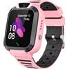 Generic Smart Watch Rosa per Bambini per Ragazzi e Ragazze dai 3 ai 12 Anni con Videogiochi, videocamera, Lettore Musicale, chiamate, Orologio 12/24 Ore, Torcia elettrica, calcolatrice, Touchscreen HD #7Hv5P