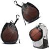 Changyeah 2 pezzi borsa a rete per pallacanestro, borsa a rete per pallacanestro, accessori per pallavolo, nero, 30,5 x 25,4 cm