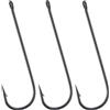 Alwonder Aberdeen - Confezione da 100 ami da pesca in linea con gambo lungo in acciaio al carbonio ad alto tenore di carbonio, attrezzatura per pesca d'acqua dolce, per trota, spigola, pesce gatto,