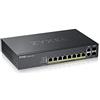 Zyxel Switch gestito PoE+ di Layer 2, 8 porte Gigabit Ethernet con budget da 180 W e 2 porte Gigabit combo e modalità ibrida su cloud [GS2220-10HP]