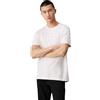 Calvin Klein Jeans Uomo T-Shirt Maniche Corte Monologo Scollo Rotondo, Bianco (Ivory), 4XL