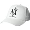 Armani Exchange AX - Berretto da Baseball da Donna, con Logo, Taglia Unica, Colore: Bianco/Nero