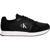 Calvin Klein Donna Sneakers Running Laceup Sock Sportive, Nero (Black), 40