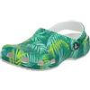 Crocs Clogs Classic Unisex per Adulti, con Stampa Floreale, Scarpe da Giardino, Palmo Tropicale, 6 Women/4 Men