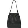 Liebeskind Hobo M Cloud Sheep Natural, Borsa a Mano Donna, Nero
