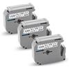 XemaX 3x XemaX Nastro per Etichette Compatibile per Brother MK-121bz M-K121 MK121 9mm x 8m Nero su Trasparente Nastri per Brother MK M-K P-Touch PT-65 PT-90 PT-M95 PT-80 PT-100 PT-110 PT-70 PT-85 PT-60