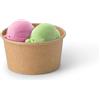 BIOZOYG 50 Pezzi Coppa gelato di cartone 150 ml marrone - coppette usa e getta senza plastica e riciclabile - coppette dessert bicchieri carta