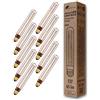 greenandco 10x Lampadina Vintage Edison LED dimmerabile | E27 T30 | claro | 2,3W 65lm | 1800K luce extra calda | 320° | 230V | nessun sfarfallio